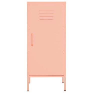 vidaXL Ντουλάπι Αποθήκευσης Ροζ 42,5x35x101,5cm από Ατσάλι 1 τεμ.