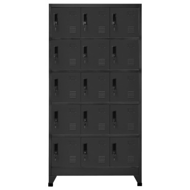 vidaXL Φοριαμός Ανθρακί 90x40x180cm Ατσάλινος 1 τεμ.