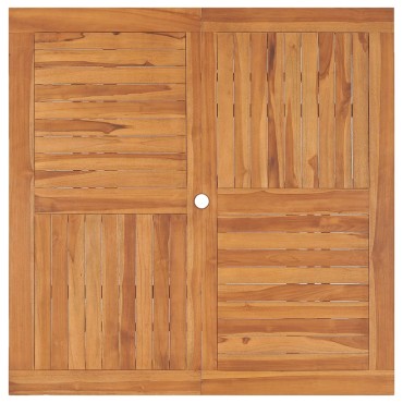 vidaXL Τραπεζαρία Κήπου 110x110x75cm από Μασίφ Ξύλο Teak 1 τεμ.