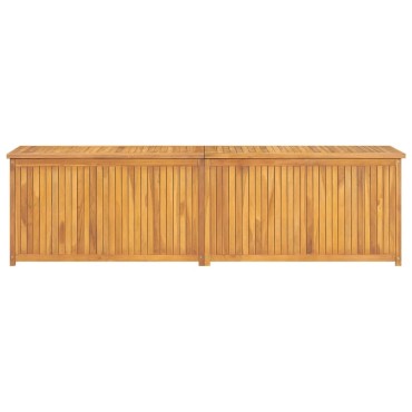 vidaXL Μπαούλο Κήπου 200x50x55cm από Μασίφ Ξύλο Teak 1 τεμ.