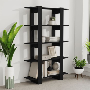 vidaXL Βιβλιοθήκη/Διαχωριστικό Χώρου Μαύρο 100x30x160cm 1 τεμ.