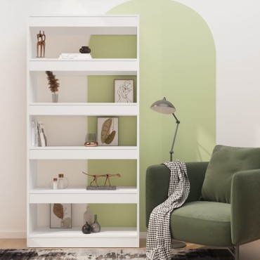 vidaXL Βιβλιοθήκη/Διαχωρισ. Χώρου Sonoma Δρυς 80x30x166cm Επεξ. Ξύλο 1 τεμ.