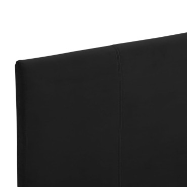 vidaXL Πλαίσιο Κρεβατιού Μαύρο 90 x 200 εκ. Υφασμάτινο