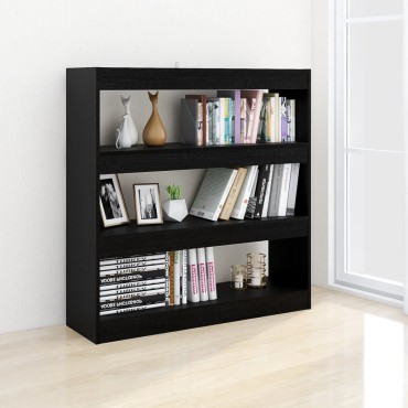 vidaXL Βιβλιοθήκη/Διαχωριστικό Χώρου Μαύρο 100x30x103cm 1 τεμ.