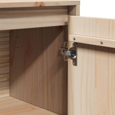 vidaXL Ντουλάπια 2 τεμ. 31,5x34x75cm από Μασίφ Ξύλο Πεύκου