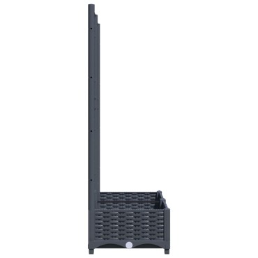 vidaXL Ζαρντινιέρα Κήπου με Καφασωτό Μπλε Γκρι 80x40x121,5εκ. από PP