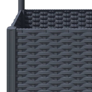vidaXL Ζαρντινιέρα Κήπου με Καφασωτό Μπλε Γκρι 120x40x136 εκ. από PP