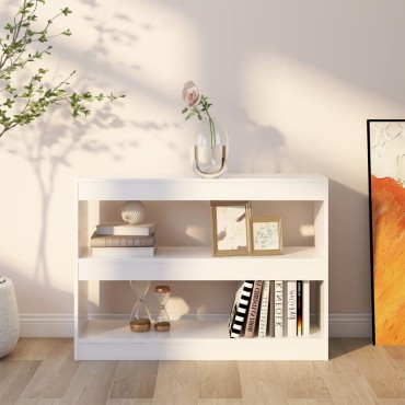vidaXL Βιβλιοθήκη/Διαχωριστικό Χώρου Λευκό 100x30x72cm 1 τεμ.