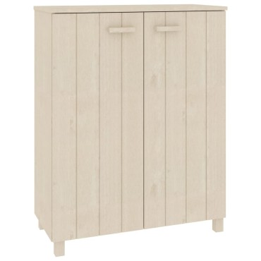 vidaXL Παπουτσοθήκη HAMAR Καφέ Μελί 85x40x108cm Μασίφ Ξύλο Πεύκου
