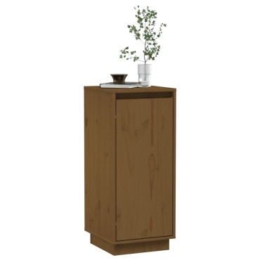 vidaXL Ντουλάπι Καφέ Μελί 31,5x34x75cm από Μασίφ Ξύλο Πεύκου 1 τεμ.