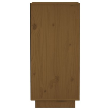 vidaXL Ντουλάπι Καφέ Μελί 31,5x34x75cm από Μασίφ Ξύλο Πεύκου 1 τεμ.