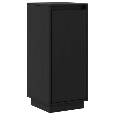 vidaXL Ντουλάπια 2 τεμ. Μαύρα 31,5x34x75cm από Μασίφ Ξύλο Πεύκου