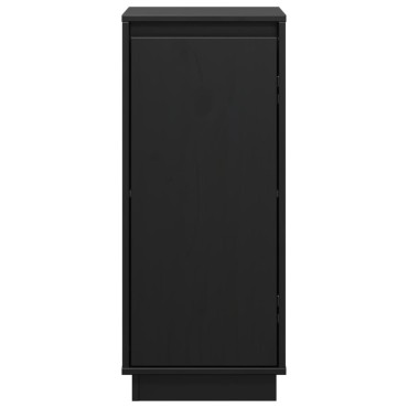 vidaXL Ντουλάπια 2 τεμ. Μαύρα 31,5x34x75cm από Μασίφ Ξύλο Πεύκου