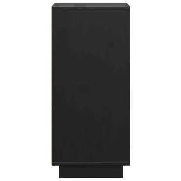 vidaXL Ντουλάπια 2 τεμ. Μαύρα 31,5x34x75cm από Μασίφ Ξύλο Πεύκου