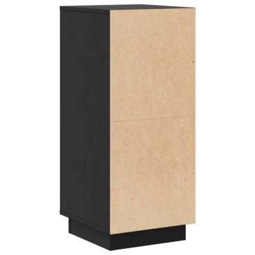 vidaXL Ντουλάπια 2 τεμ. Μαύρα 31,5x34x75cm από Μασίφ Ξύλο Πεύκου