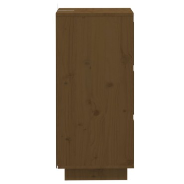 vidaXL Συρταριέρες 2 τεμ. Καφέ Μελί 32x34x75cm από Μασίφ Ξύλο Πεύκου