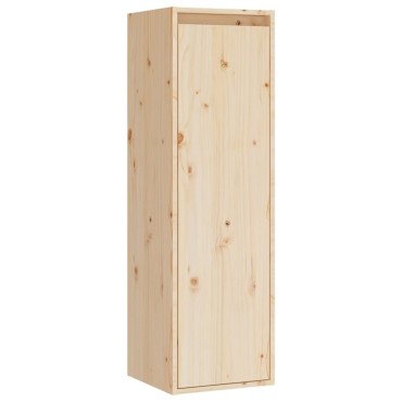 vidaXL Ντουλάπια Τοίχου 2 τεμ. 30x30x100cm από Μασίφ Ξύλο Πεύκου