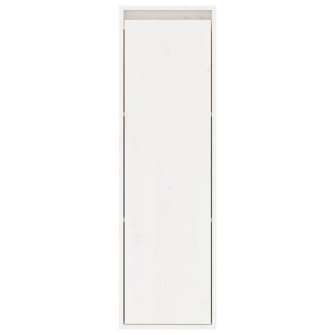 vidaXL Ντουλάπια Τοίχου 2 τεμ. Λευκά 30x30x100cm Μασίφ Ξύλο Πεύκου