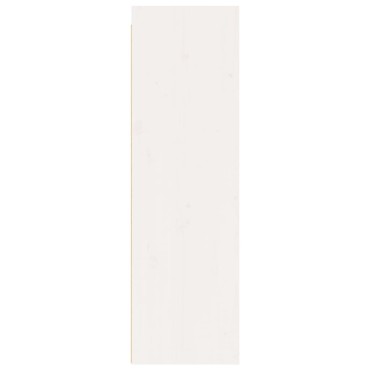 vidaXL Ντουλάπια Τοίχου 2 τεμ. Λευκά 30x30x100cm Μασίφ Ξύλο Πεύκου
