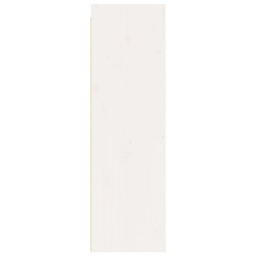 vidaXL Ντουλάπια Τοίχου 2 τεμ. Λευκά 30x30x100cm Μασίφ Ξύλο Πεύκου