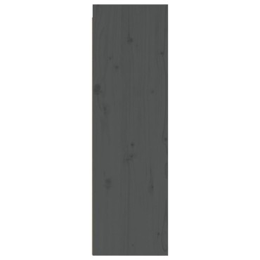 vidaXL Ντουλάπια Τοίχου 2 τεμ. Γκρι 30x30x100cm από Μασίφ Ξύλο Πεύκου