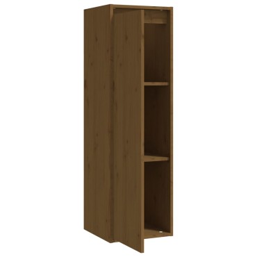 vidaXL Ντουλάπια Τοίχου 2 τεμ. Καφέ Μελί 30x30x100cm Μασίφ Ξύλο Πεύκου