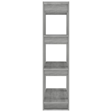vidaXL Βιβλιοθήκη/Διαχωριστικό Χώρου Γκρι Sonoma 80x30x123,5cm 1 τεμ.
