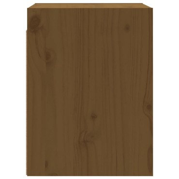 vidaXL Ντουλάπι Τοίχου Καφέ Μελί 30x30x40cm από Μασίφ Ξύλο Πεύκου 1 τεμ.