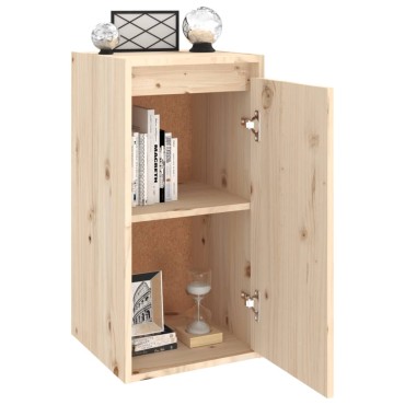 vidaXL Ντουλάπι Τοίχου 30x30x60cm από Μασίφ Ξύλο Πεύκου 1 τεμ.