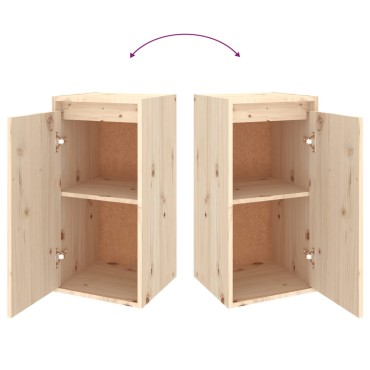 vidaXL Ντουλάπι Τοίχου 30x30x60cm από Μασίφ Ξύλο Πεύκου 1 τεμ.