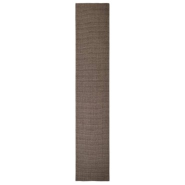 vidaXL Χαλί Καφέ 66x350cm από Φυσικό Σιζάλ