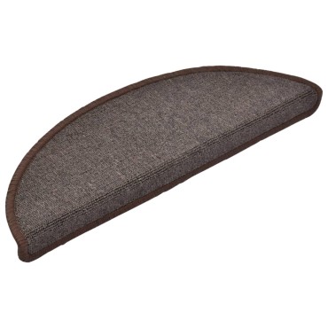 vidaXL Πατάκια Σκάλας 10 τεμ. Coffee Brown 65x24x4 εκ.