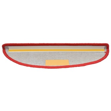 vidaXL Πατάκια Σκάλας 10 τεμ. Κόκκινα 65 x 21 x 4 εκ.
