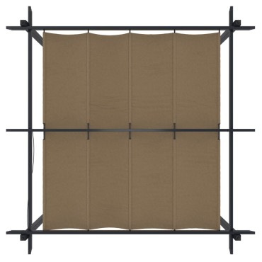 vidaXL Κιόσκι Κήπου με Πτυσσόμενη Οροφή Taupe 3 x 3 μ.
