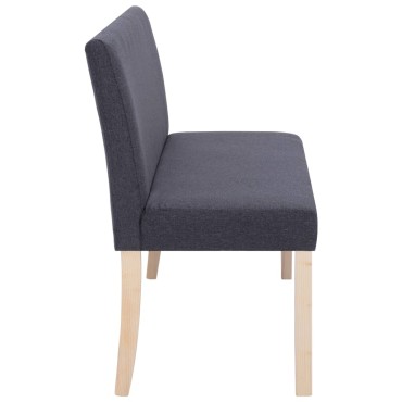 vidaXL Παγκάκι Σκούρο Γκρι από Πολυεστέρα 139,5x54x85,5cm 1 τεμ.
