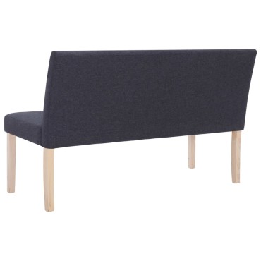 vidaXL Παγκάκι Σκούρο Γκρι από Πολυεστέρα 139,5x54x85,5cm 1 τεμ.