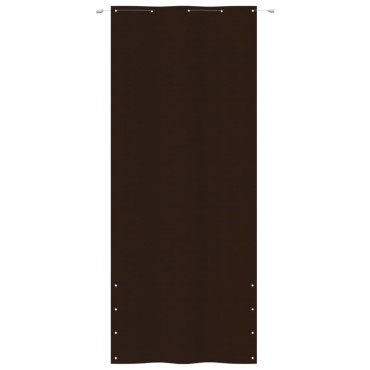 vidaXL Διαχωριστικό Βεράντας Καφέ 100 x 240 εκ. Ύφασμα Oxford