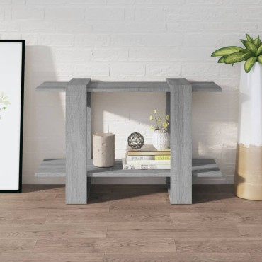vidaXL Βιβλιοθήκη/Διαχωριστικό Χώρου Γκρι Sonoma 80x30x51cm 1 τεμ.