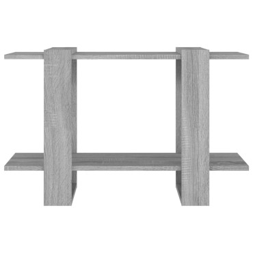 vidaXL Βιβλιοθήκη/Διαχωριστικό Χώρου Γκρι Sonoma 80x30x51cm 1 τεμ.
