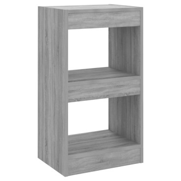 vidaXL Βιβλιοθήκη/Διαχωριστικό Χώρου Γκρι Sonoma 40x30x72cm 1 τεμ.