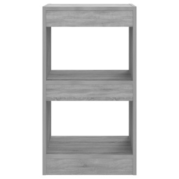 vidaXL Βιβλιοθήκη/Διαχωριστικό Χώρου Γκρι Sonoma 40x30x72cm 1 τεμ.