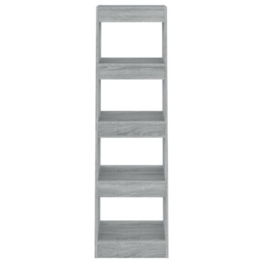 vidaXL Βιβλιοθήκη/Διαχωριστικό Χώρου Γκρι Sonoma 40x30x135cm 1 τεμ.