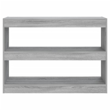 vidaXL Βιβλιοθήκη/Διαχωριστικό Χώρου Γκρι Sonoma 100x30x72cm 1 τεμ.