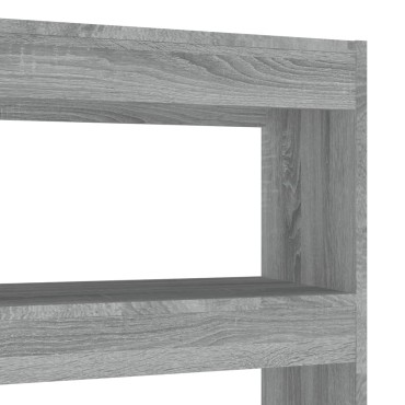 vidaXL Βιβλιοθήκη/Διαχωριστικό Χώρου Γκρι Sonoma 100x30x135cm 1 τεμ.