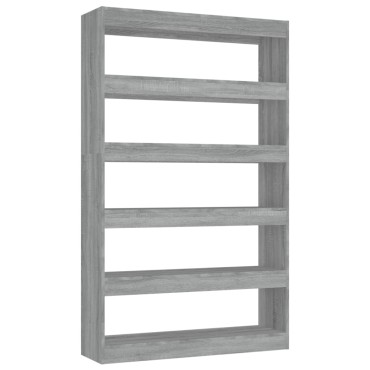 vidaXL Βιβλιοθήκη/Διαχωριστικό Χώρου Γκρι Sonoma 100x30x166cm 1 τεμ.
