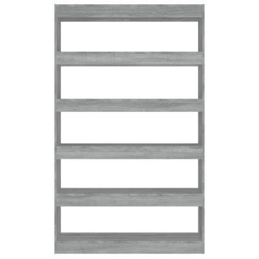 vidaXL Βιβλιοθήκη/Διαχωριστικό Χώρου Γκρι Sonoma 100x30x166cm 1 τεμ.