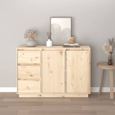 vidaXL Ντουλάπι 111x34x75cm από Μασίφ Ξύλο Πεύκου 1 τεμ.