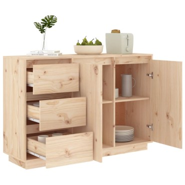 vidaXL Ντουλάπι 111x34x75cm από Μασίφ Ξύλο Πεύκου 1 τεμ.