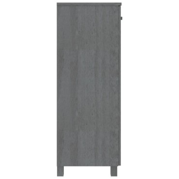vidaXL Παπουτσοθήκη HAMAR Σκ. Γκρι 85x40x108cm Μασίφ Ξύλο Πεύκου