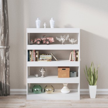 vidaXL Βιβλιοθήκη/Διαχωριστικό Χώρου Λευκό 100x30x135cm 1 τεμ.